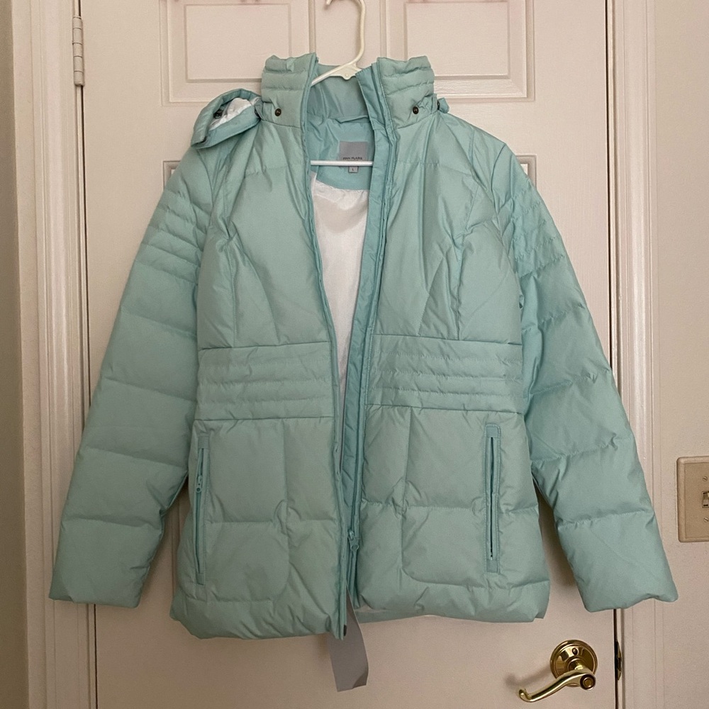 Finn Flare brand new turquoise down puffer jacket, size L